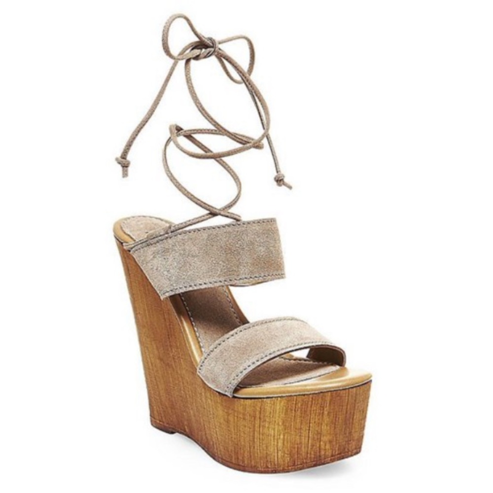 Steve Madden Beachbar Taupe Wedges
